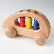 KELLER社 3人乗りファミリーカー 白木(K13-1)