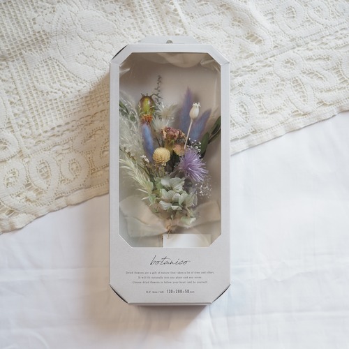 675. dried flower box (swag)  ｜ドライフラワーボックス
