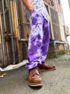 タイダイ Tie-dye スウェットパンツ Lサイズ パープル　 HD26-23
