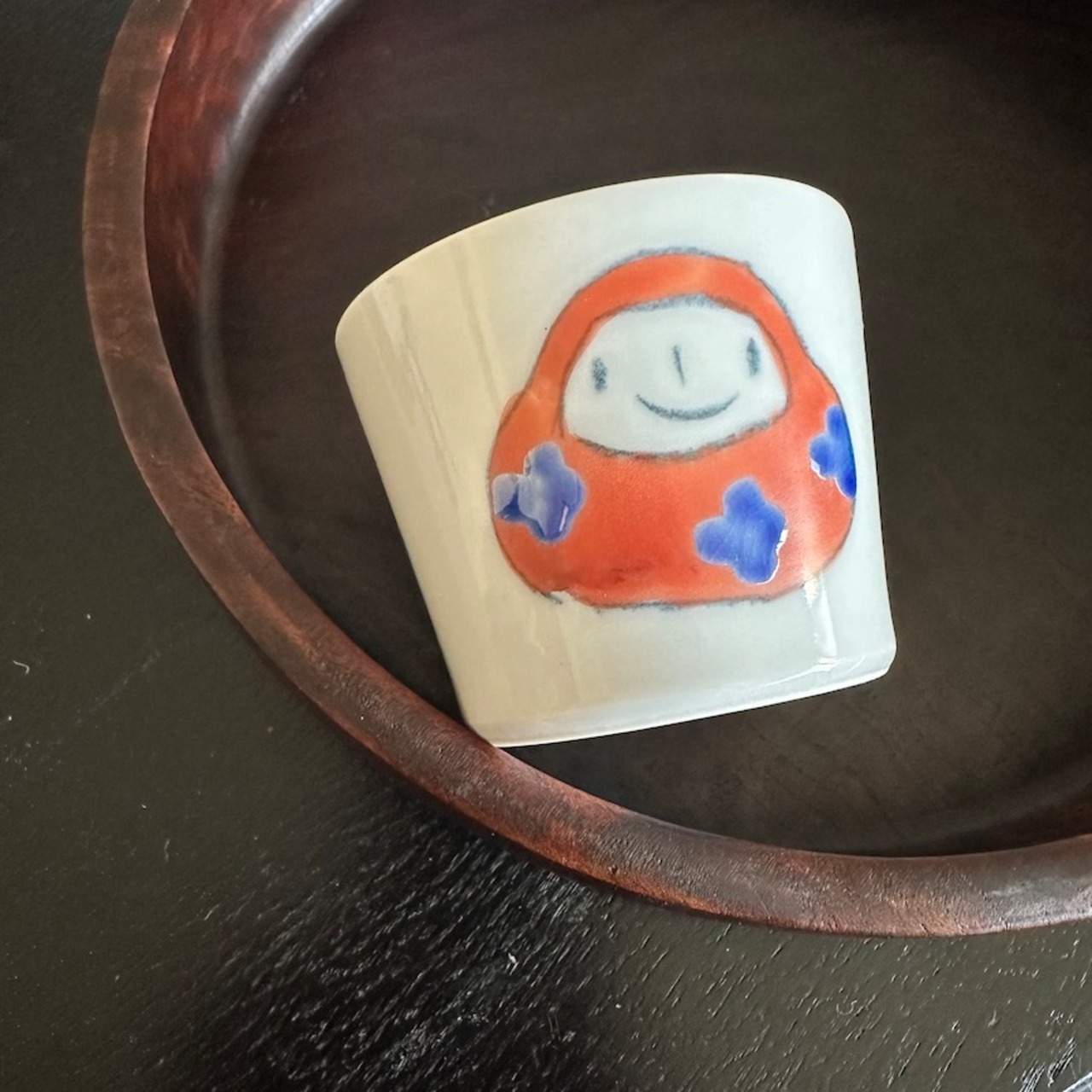 村田菜穂美作　子供用湯呑み　「だるまさん」［2104130000119］