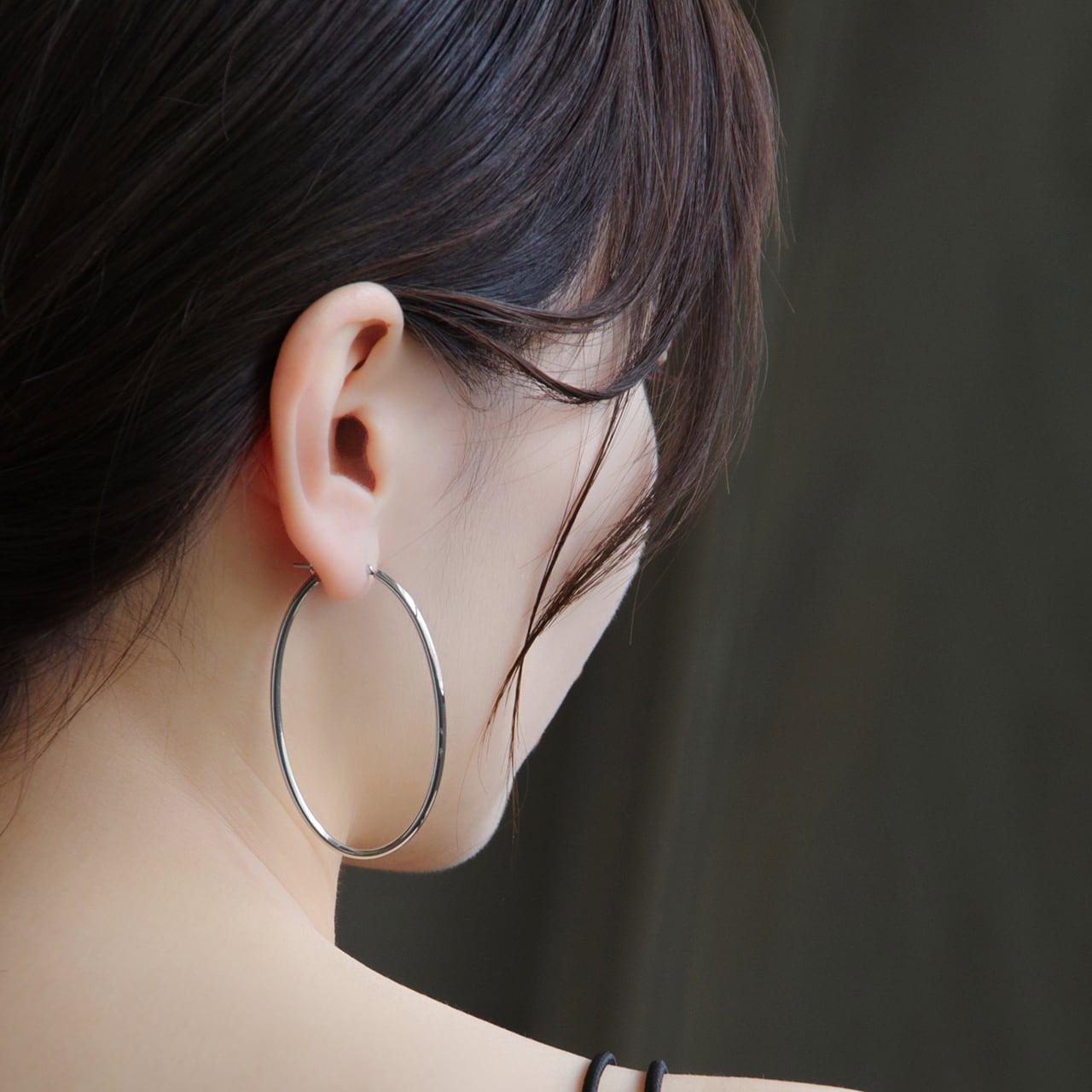 専用になります。プラチナ　アメリカンピアス オーバルフープ　美品 プラチナ オーバルフープピアス 【MPT0079P1】 | MONICE/モニス