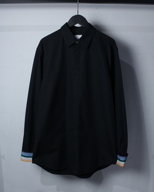 【Caka BLACK】“Paul Smith” Signature Stripe Switching L/S Shirt