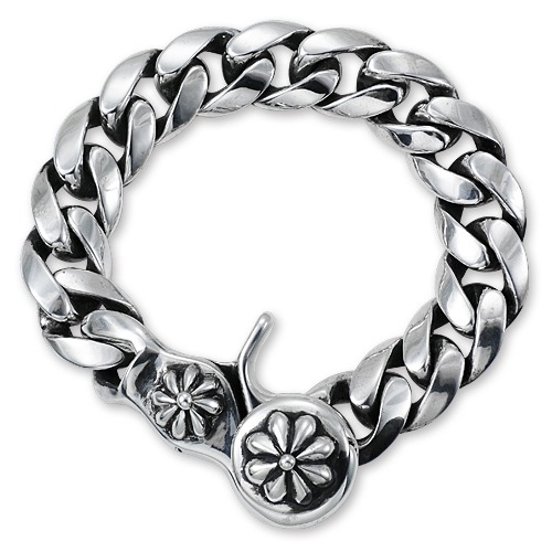 【STANLEY GUESS　スタンリーゲス　Bracelet　ブレスレット】クラシックリンクw/フラワークラシッククリップブレスレット【送料無料】