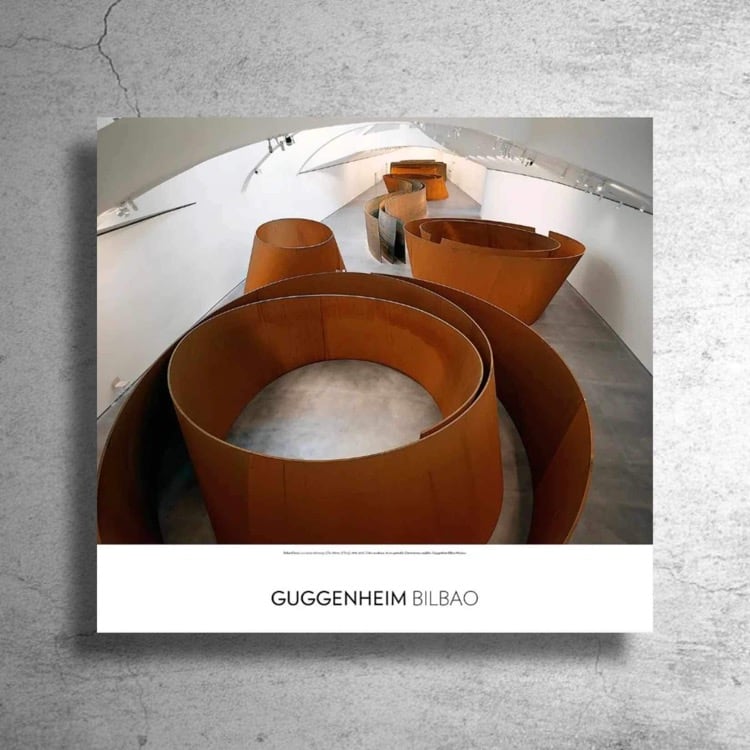 【人気品】彫刻家『リチャード・セラ』スペインでの展示ポスター/ミニマルアート