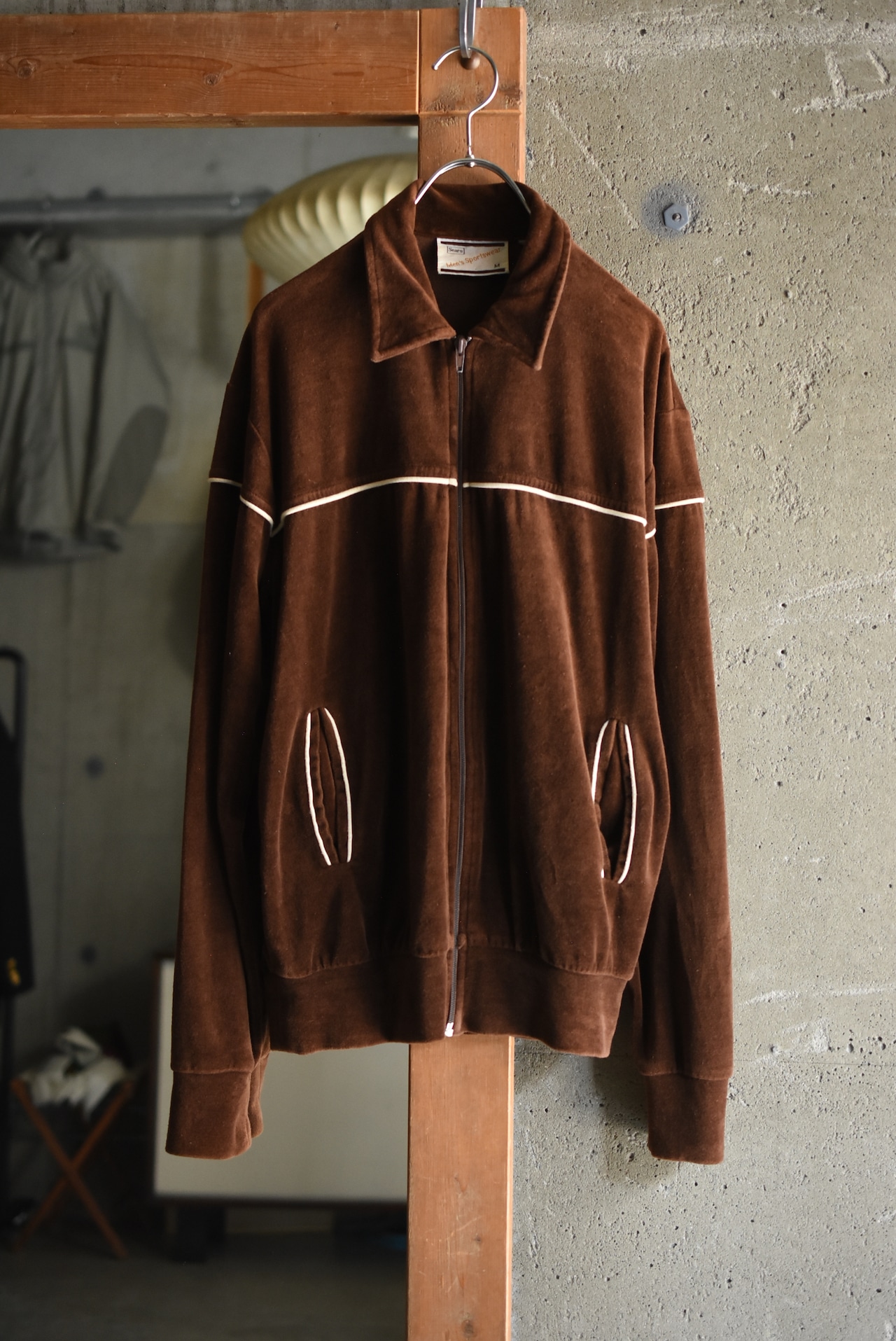 OK/70's "SEARS" velour jersey tops