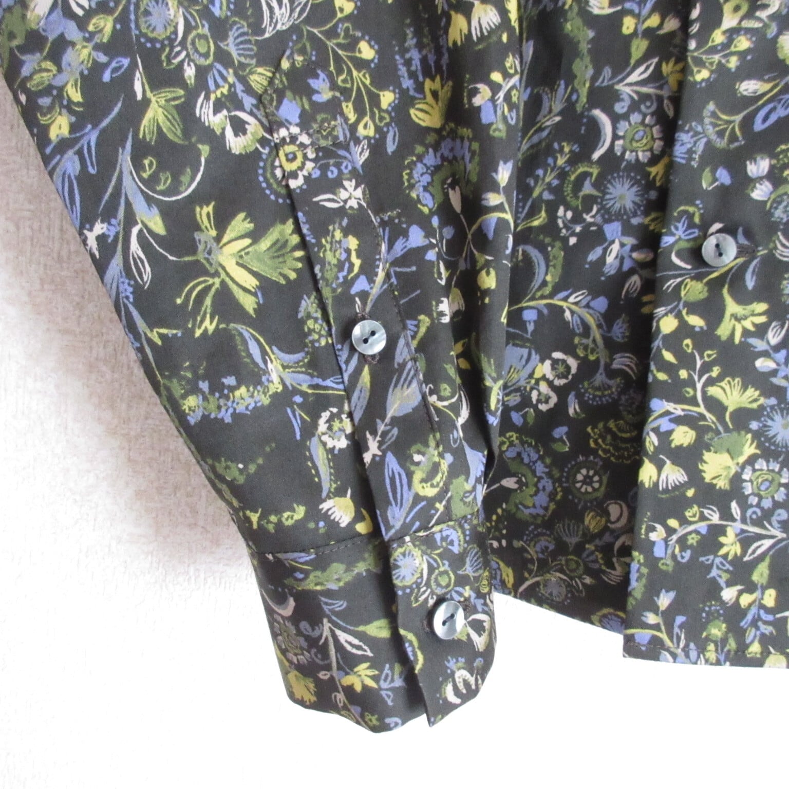 森の花 男女兼用 総柄シャツ 長袖｜L | デンファレ｜職人が仕立てる ...