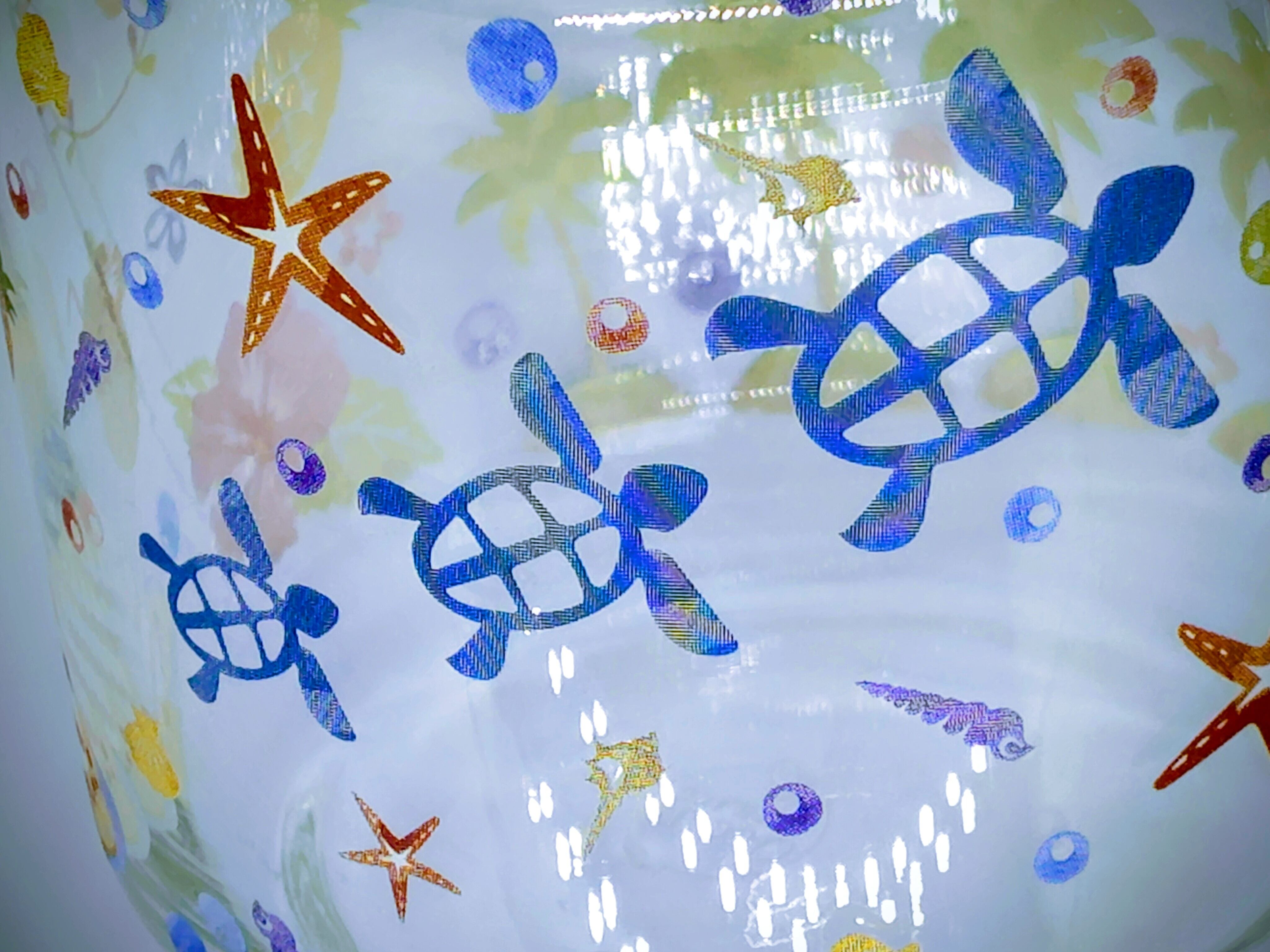 ポーセラーツ転写紙 ガラス用 ハワイアン A5タイプ