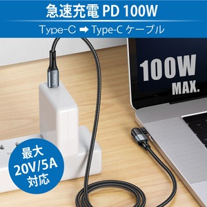 日本トラストテクノロジー hoco U100 180°回転コネクタPDケーブル Type-C to Type-C U100-180RTCTC-RD/レッド