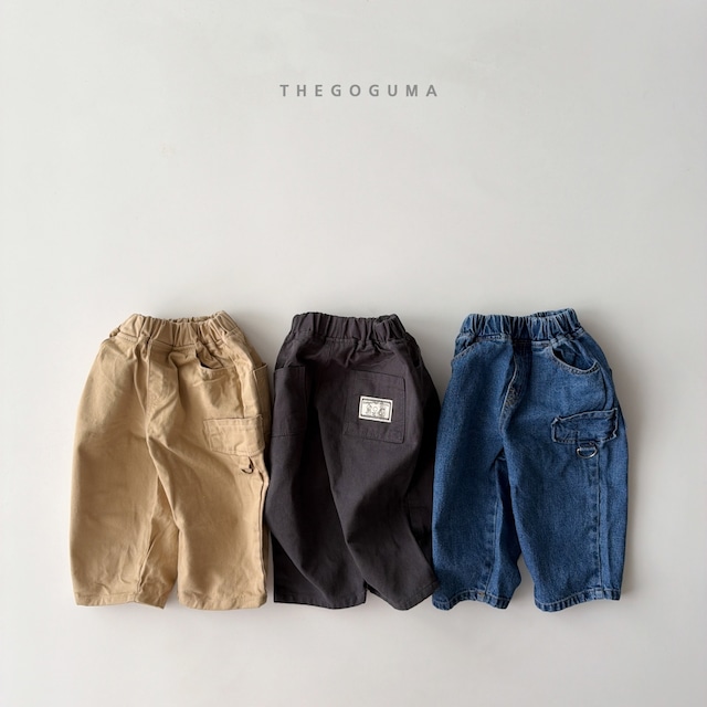 【取寄】the goguma｜d-ring pocket cotton pants｜Dリングポケットコットンパンツ｜XS-JL｜kids&jr｜26 autumn