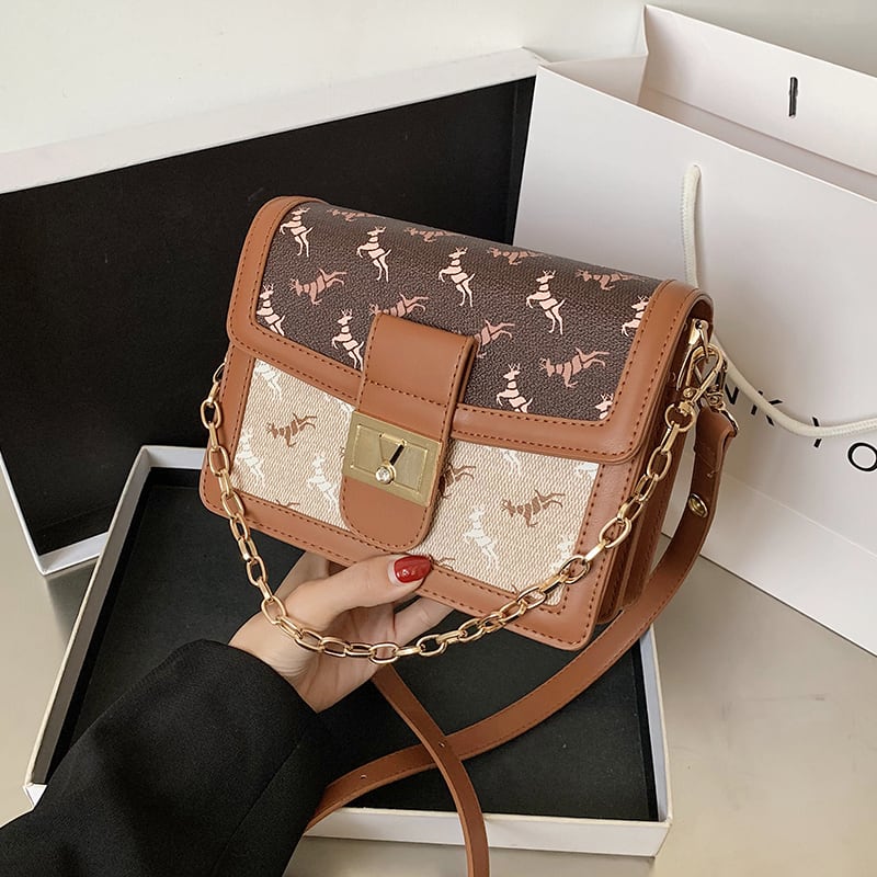 レトロな野生の小さなバッグ女性バッグ2020野生のチェーンメッセンジャーバッグINSシングルショルダー小さな正方形のバッグの新しいトレンディなバージョン Tiancai_Wing_Bag9293237