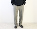 MANUAL ALPHABET / PE TWEED ONE TUCK PANTS - GREY マニュアルアルファベット / ポリエステル ツイード ワンタックパンツ - グレー