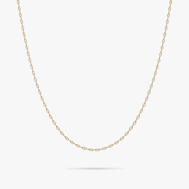 fine anchor chain necklace (gold) #n83