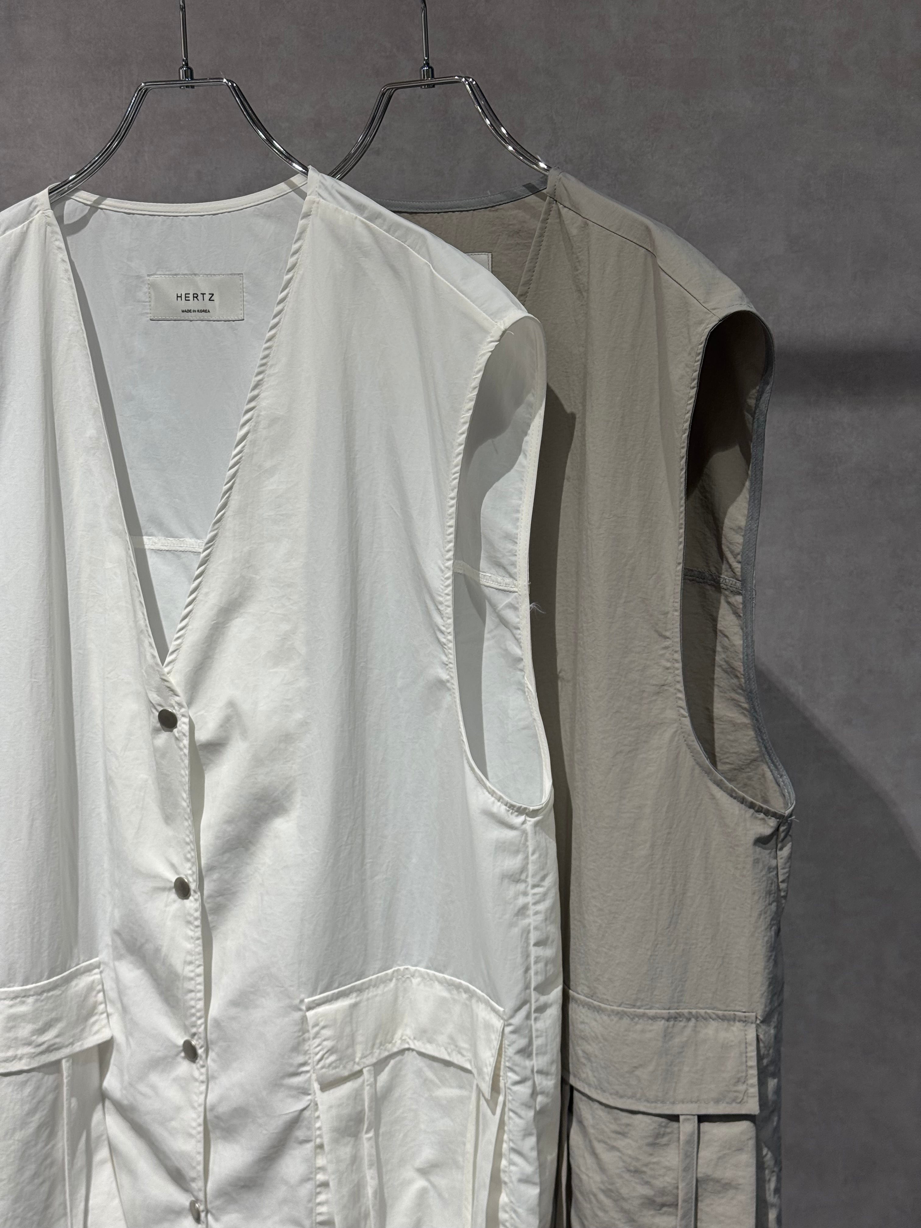 nylon design midi vest