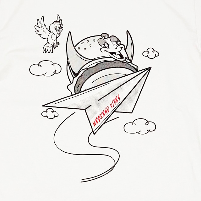 神眼芸術『WEEKEND VIBES』T-shirt　(White)