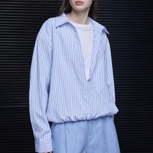 フェイクレイヤードボーダーシャツ ・21404 フェイクレイヤードボーダーシャツ ・21404