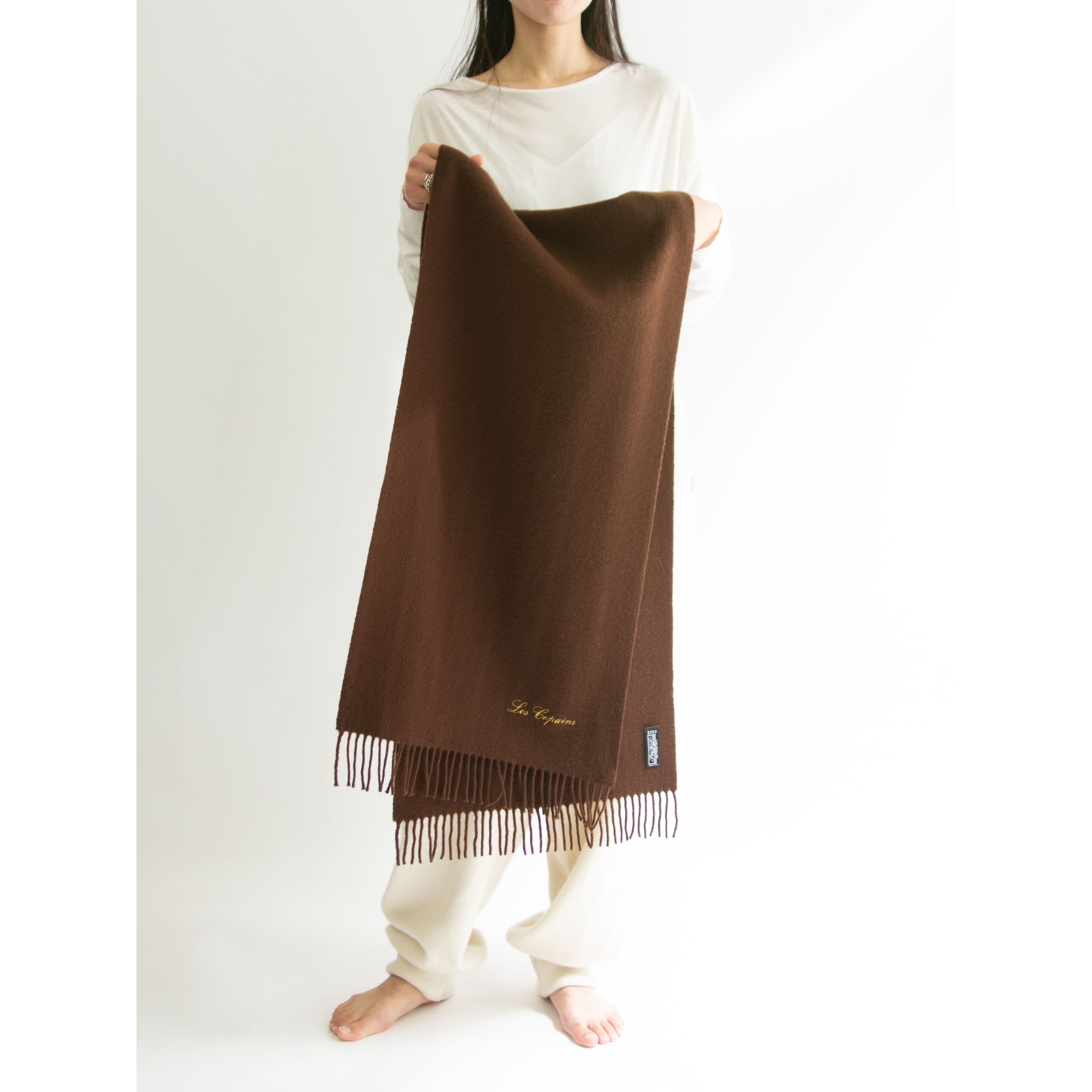 Les Copains】Made in Italy 100% Lambswool Fringe Scarf（レコパン ...