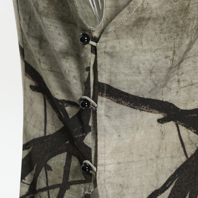 Abstract ink cheongsam one-piece C1612