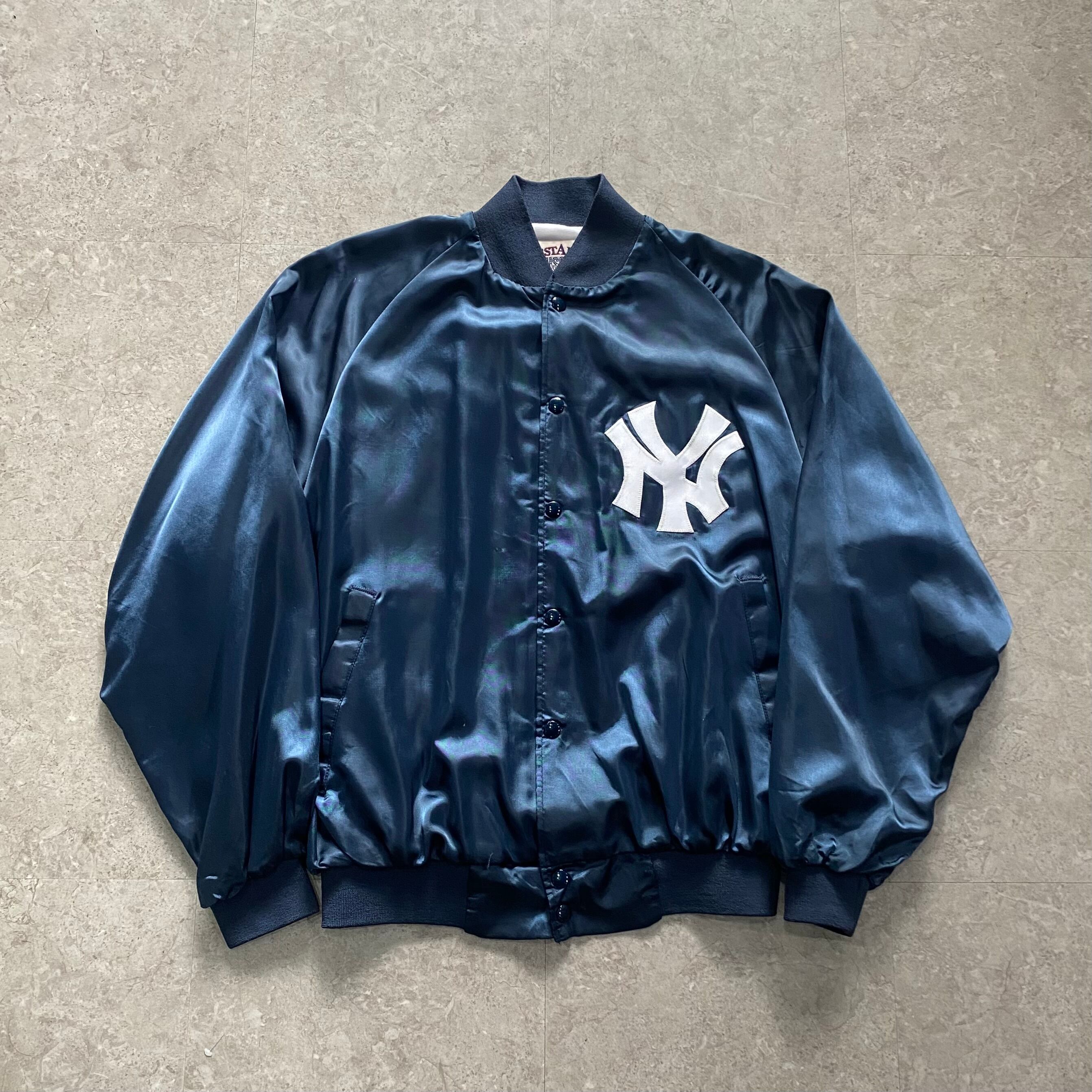 〜90s WEST ARK "New York Yankees" logo nylon snap jacket【仙台店】