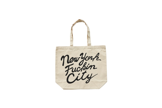 Anoraks NEW YORK FUCKIN CITY TOTE NATURAL