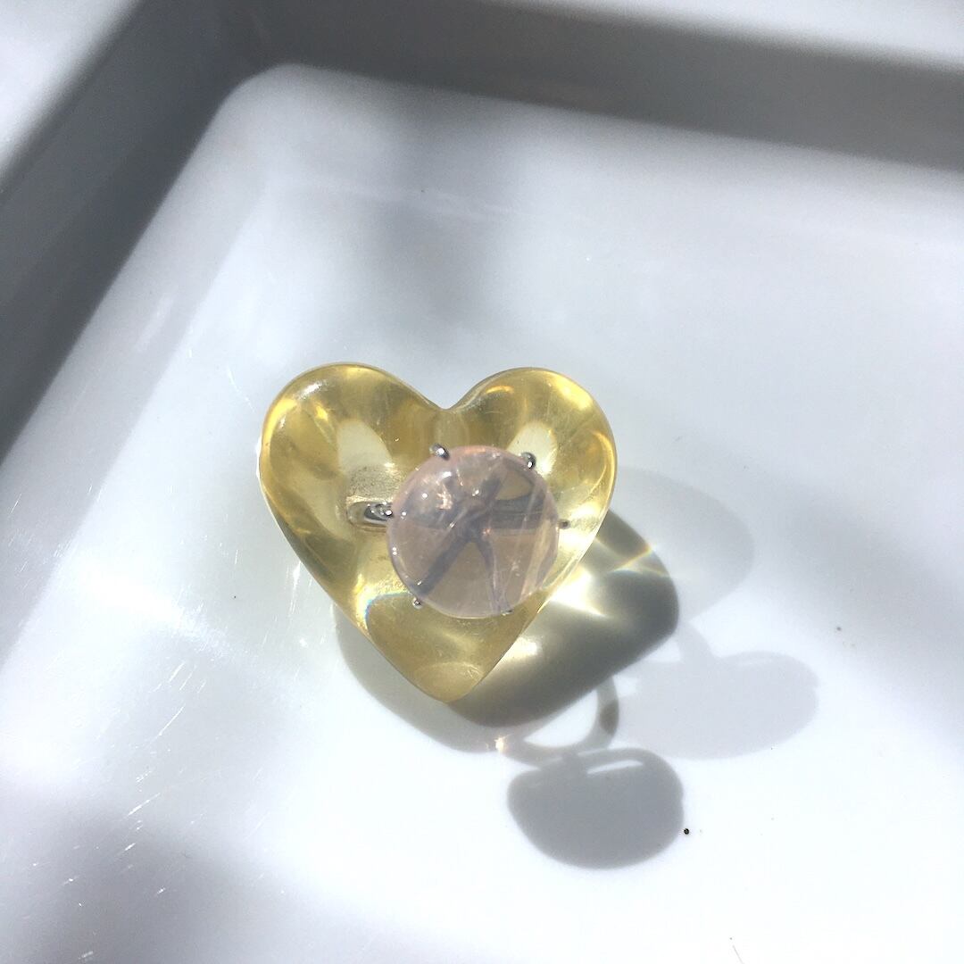 【一点物】10月の誕生石✦·.⋆Rosé Éclat ― ロゼ・エクラ ―｜薔薇色のきらめき｜天然ローズクォーツ｜silver925｜フリーサイズリング·.⋆✦