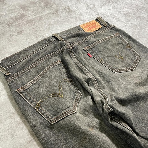 【W36 L30】 usa levi's 先染ブラック リーバイス 559 詳細写真15