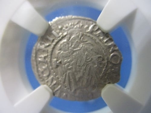 イギリス領インド 1パイス銅貨☆1943年（B）／未使用／NGC MS63RB