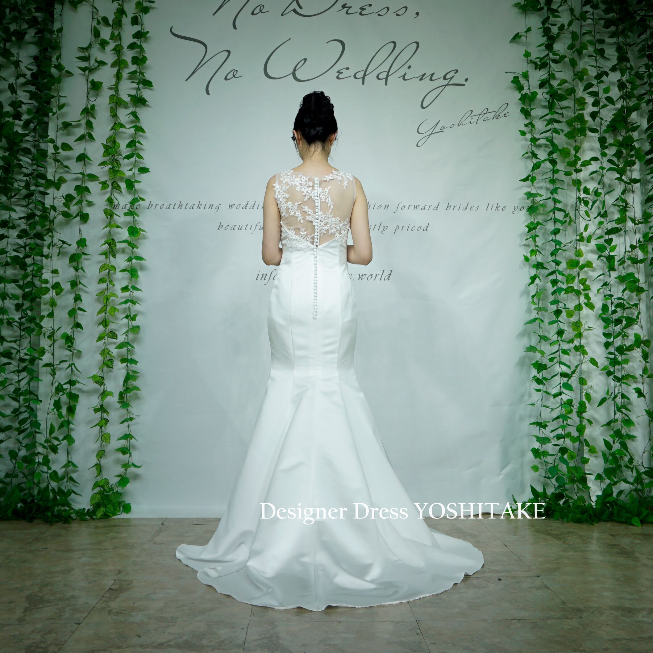 サンプルドレス】シフォンノースリーブドレス Y1672-1 | ウエディング  