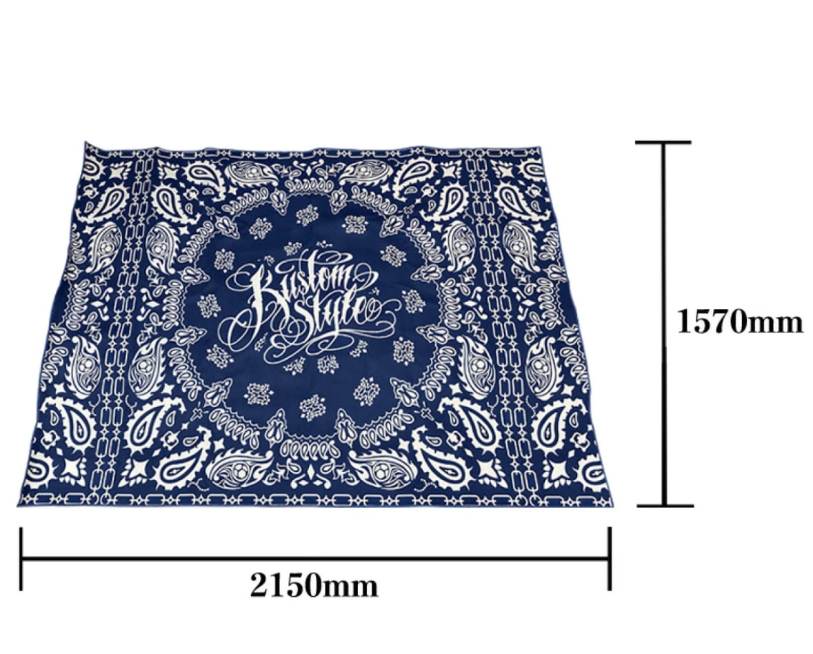KUSTOMSTYLE / カスタムスタイル KSRUG001 “NORM BANDANA” ラグマット