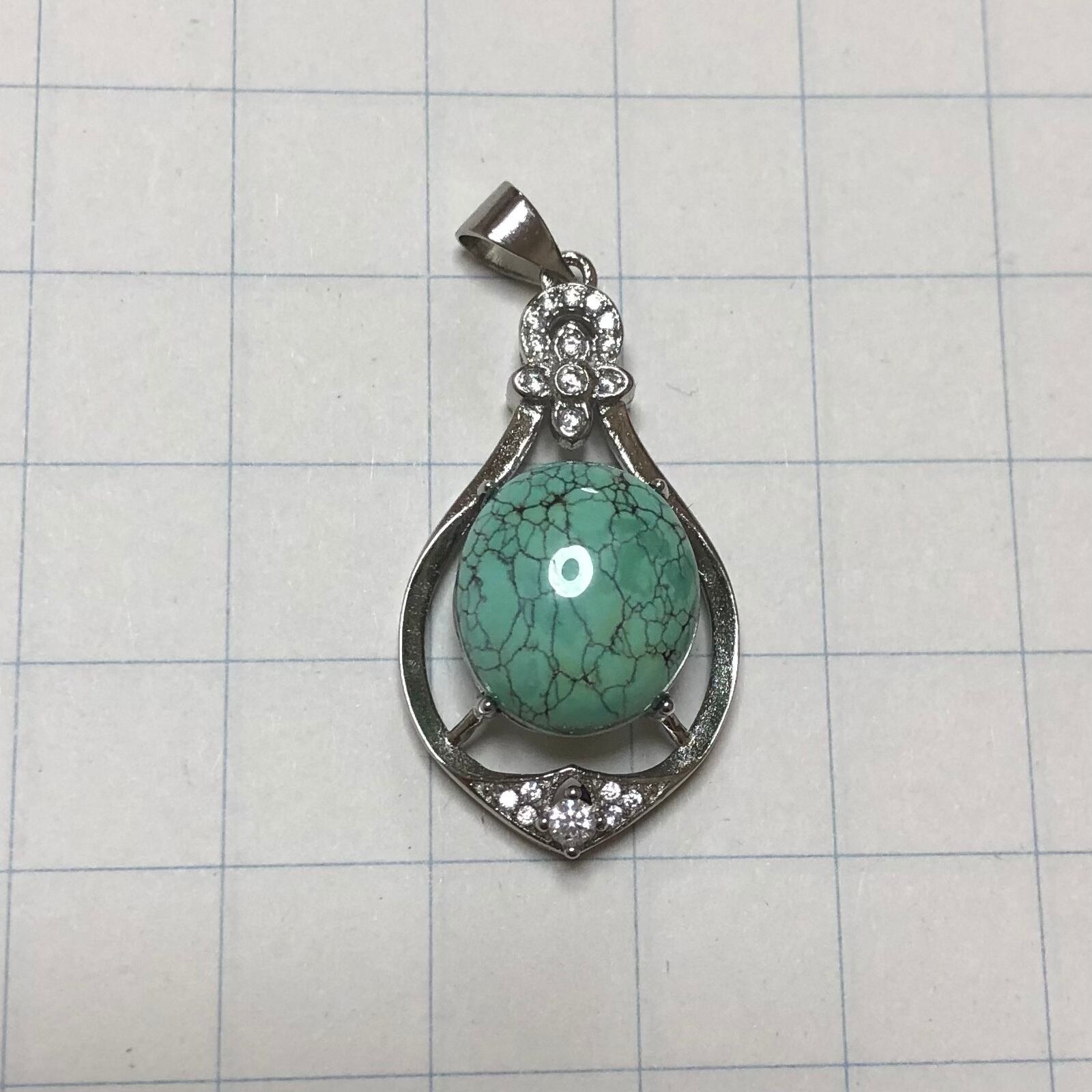 天然ターコイズ(トルコ石) ペンダントヘッド③ | ストーンアクセサリー