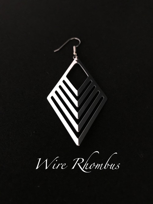 Air earrings【Wire Daiyamond】