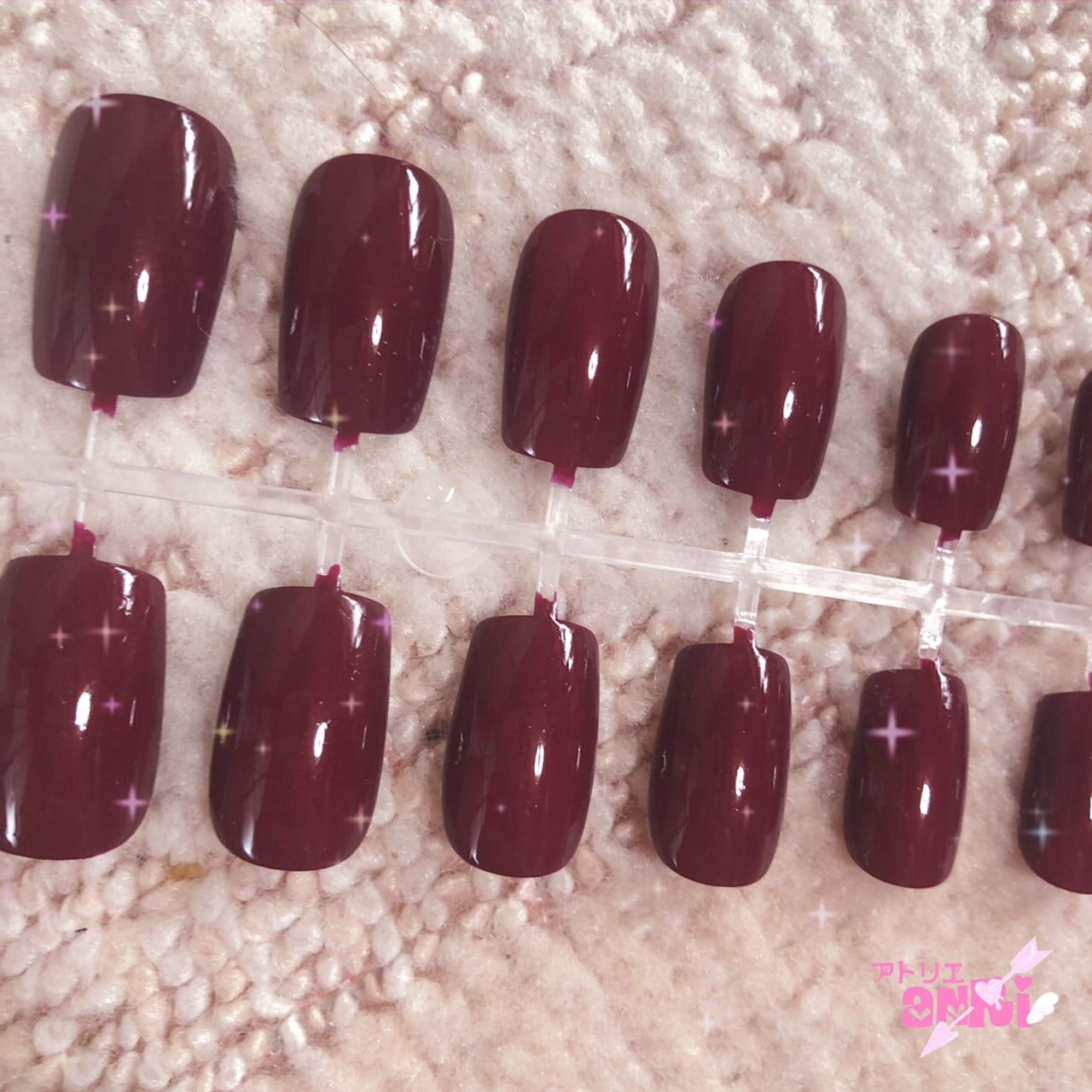 サロン級ネイル ワインレッド | 激安ネイルチップ♡まなおNail's