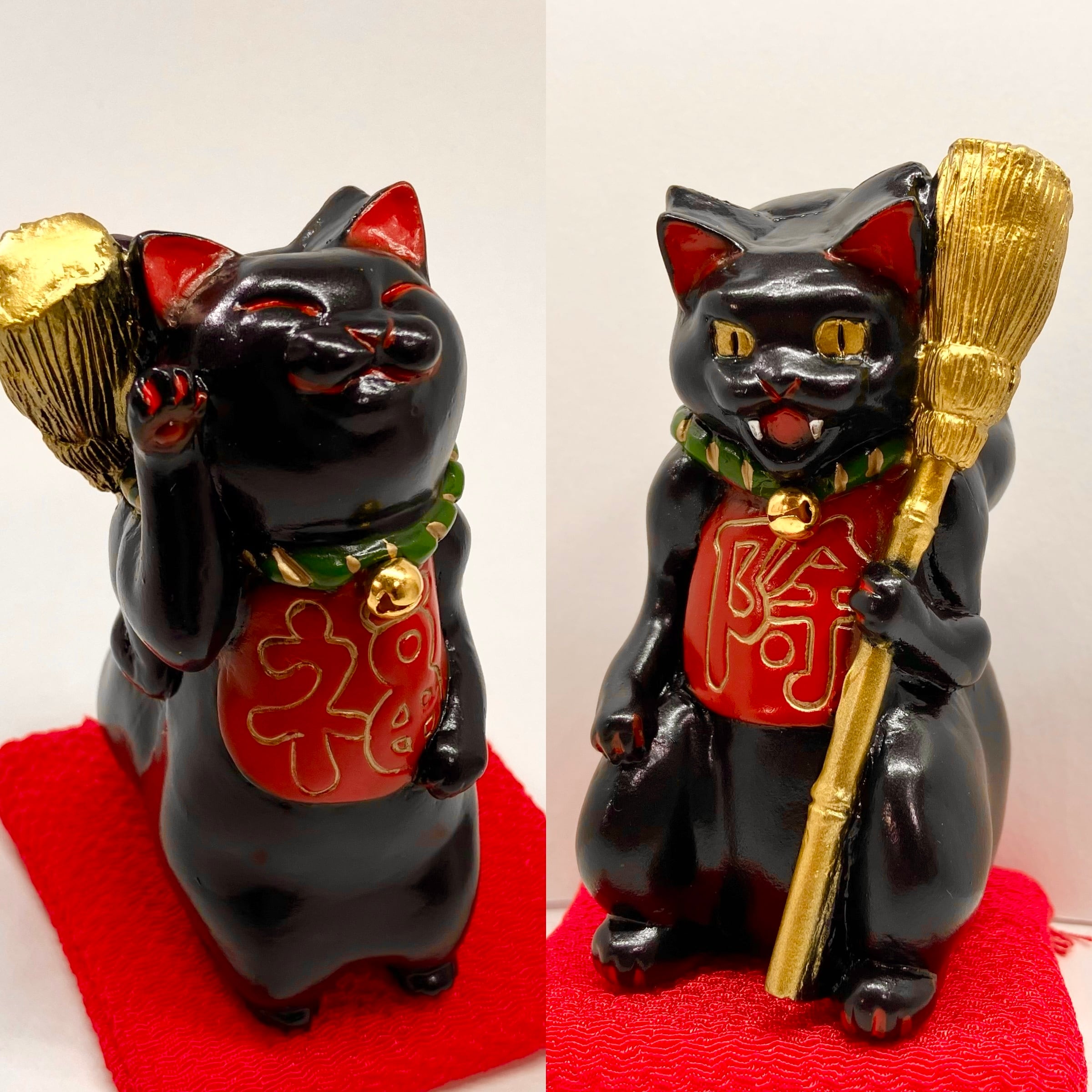 ソフビ 追い出し猫 シンプルカラー 金×黒 | Studio LILLI ONLINE STORE