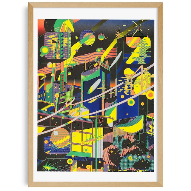 KIBLIND Atelier Jinhwa Jang - Digital Media City  A3 (297×420mm) Art Print