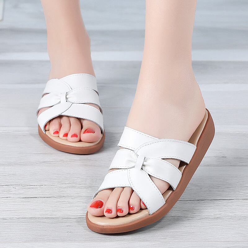 【新作】【送料無料】 ビーチスリッパ女性2020夏快適なフラットボトムサンダルとスリッパオープントゥスリッパは外で着用することができます ミュール 靴 シューズ サマー 夏物 10b419078167154