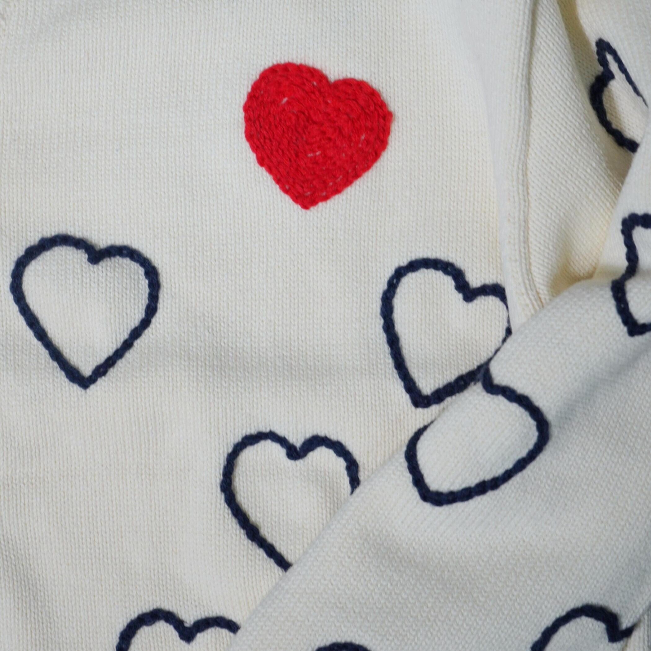 CC HAPPY HEARTFULL CARDIGAN -WHITE- | ChahChah | 公式通販サイト