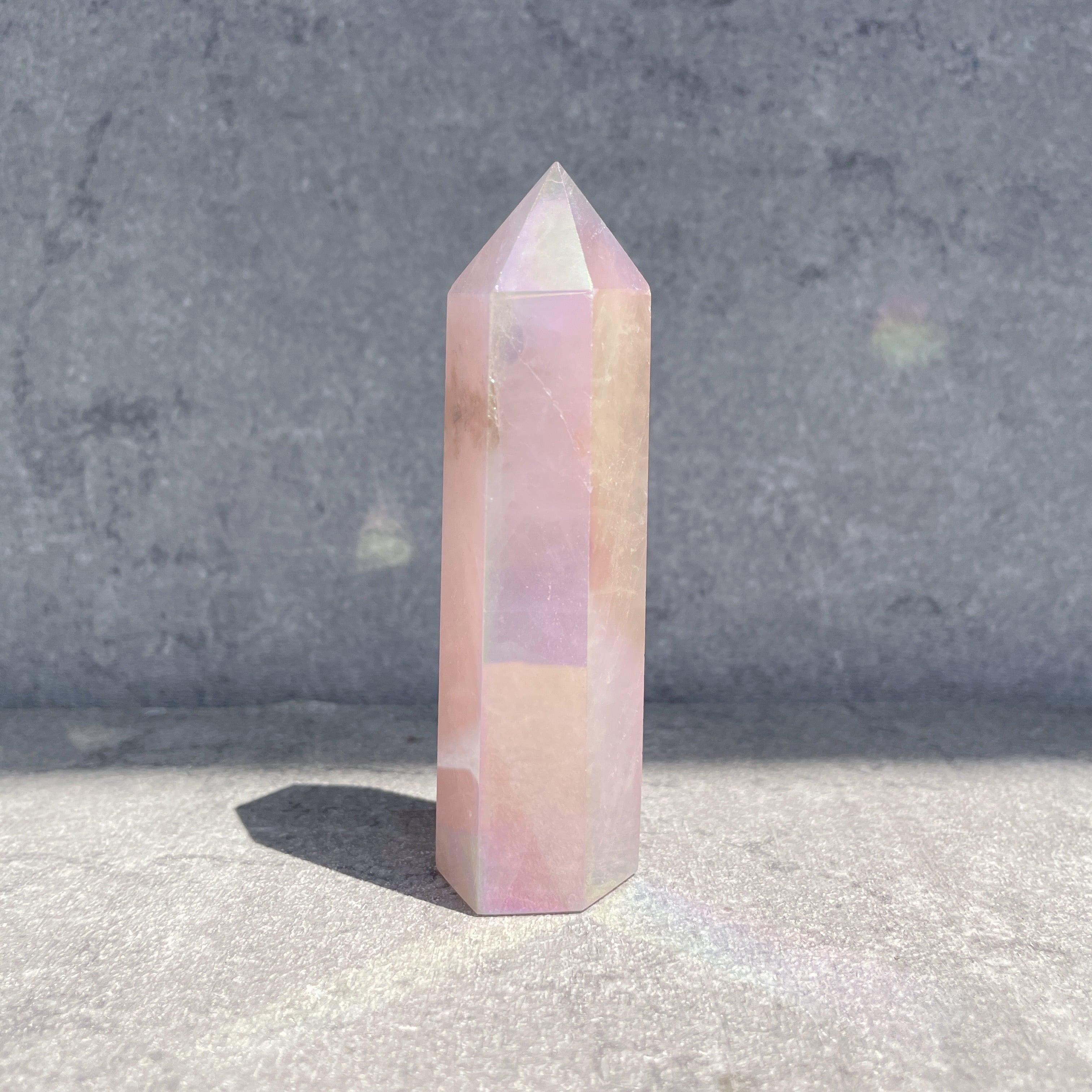 エンジェルオーラローズクォーツ タワー53✧Angel Aura Rose quartz✧天然石・鉱物・パワーストーン