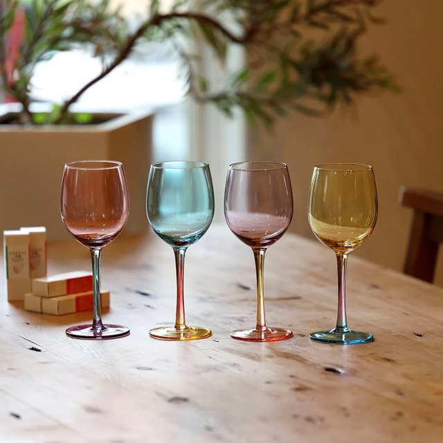 Colorful wine glasses