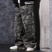 ◆カモフラ バレルレッグ カーゴパンツ◆gt-c25101