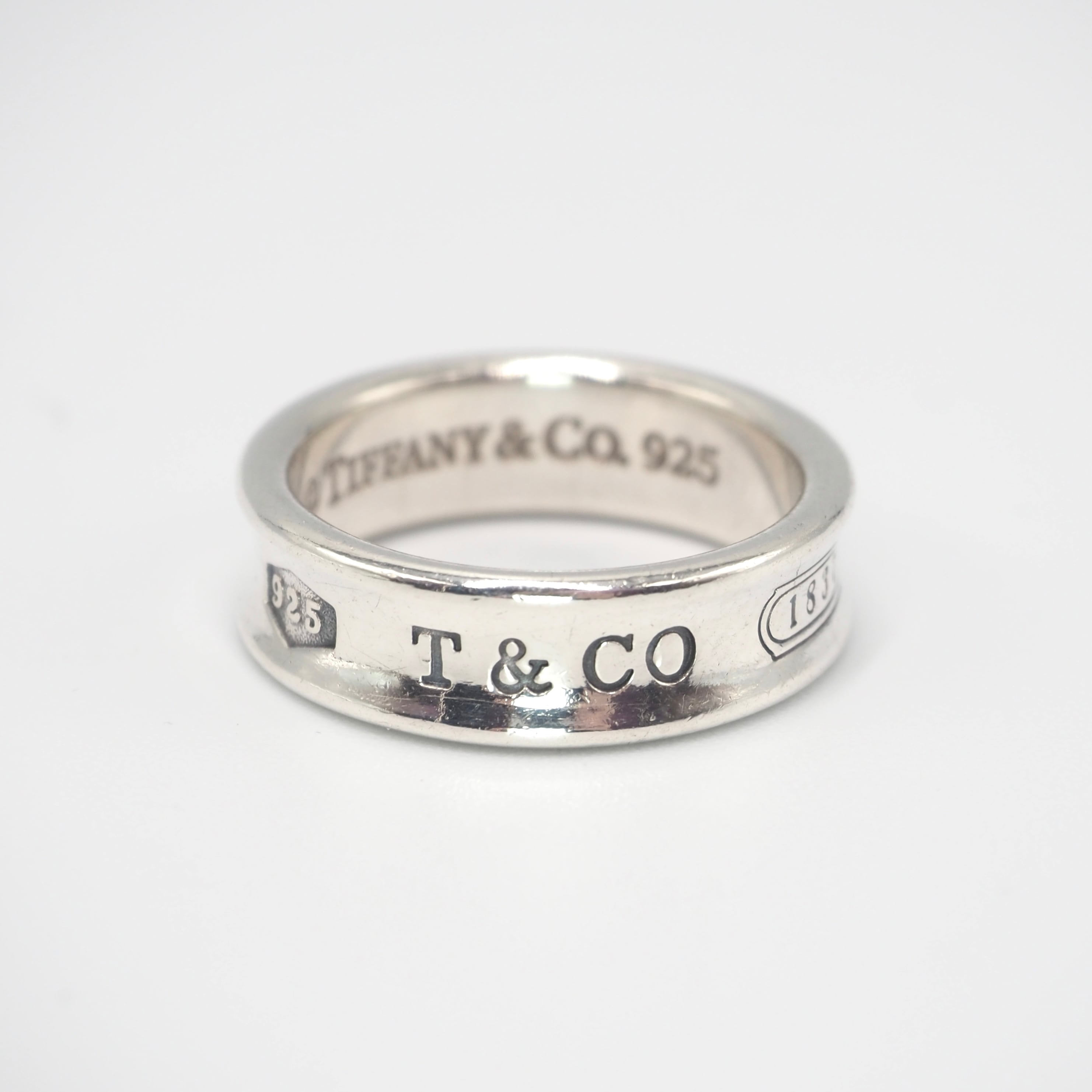Tiffany&Co. 約21号 1837 ナロー リング シルバー925 ティファニー