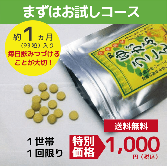 【お試しパック】【送料無料】ゆがふうこん　1ヶ月分（93粒入り）※ひと世帯に1回のキャンペーン価格！