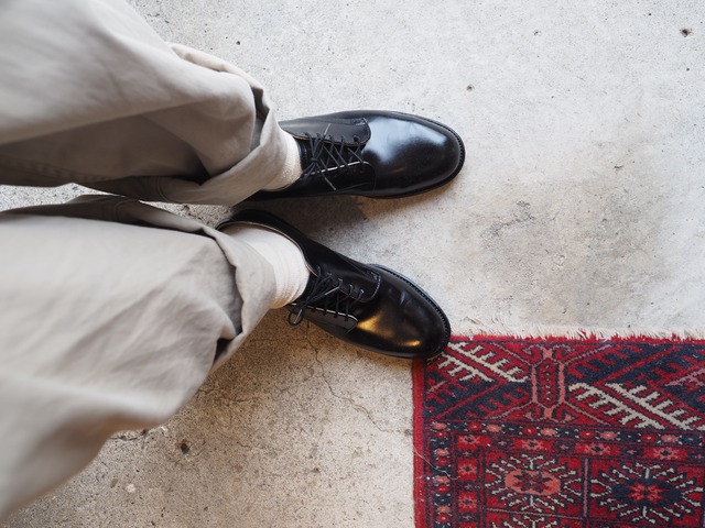 【NOS】6R (24.5~25cm) 1995’s U.S.Navy leather service shoes / Dress Oxford  WOLVERLINE USA製 サービスシューズ ブラック デッドストック