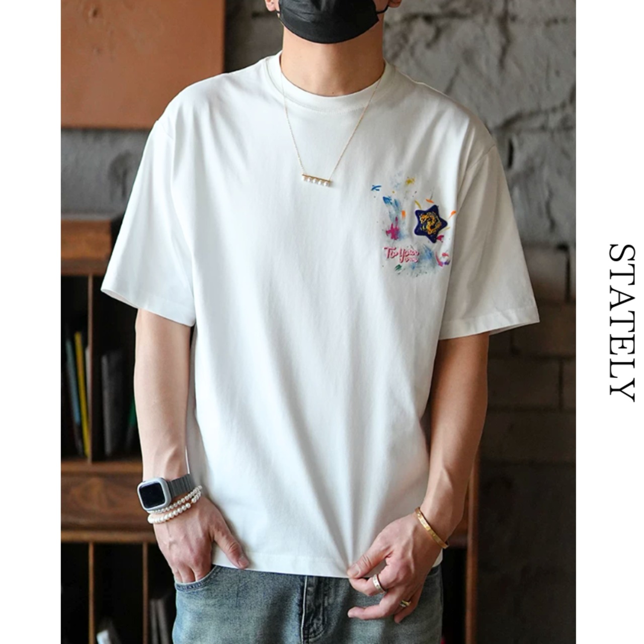 Star Splash Tee/2color_T283・画像6