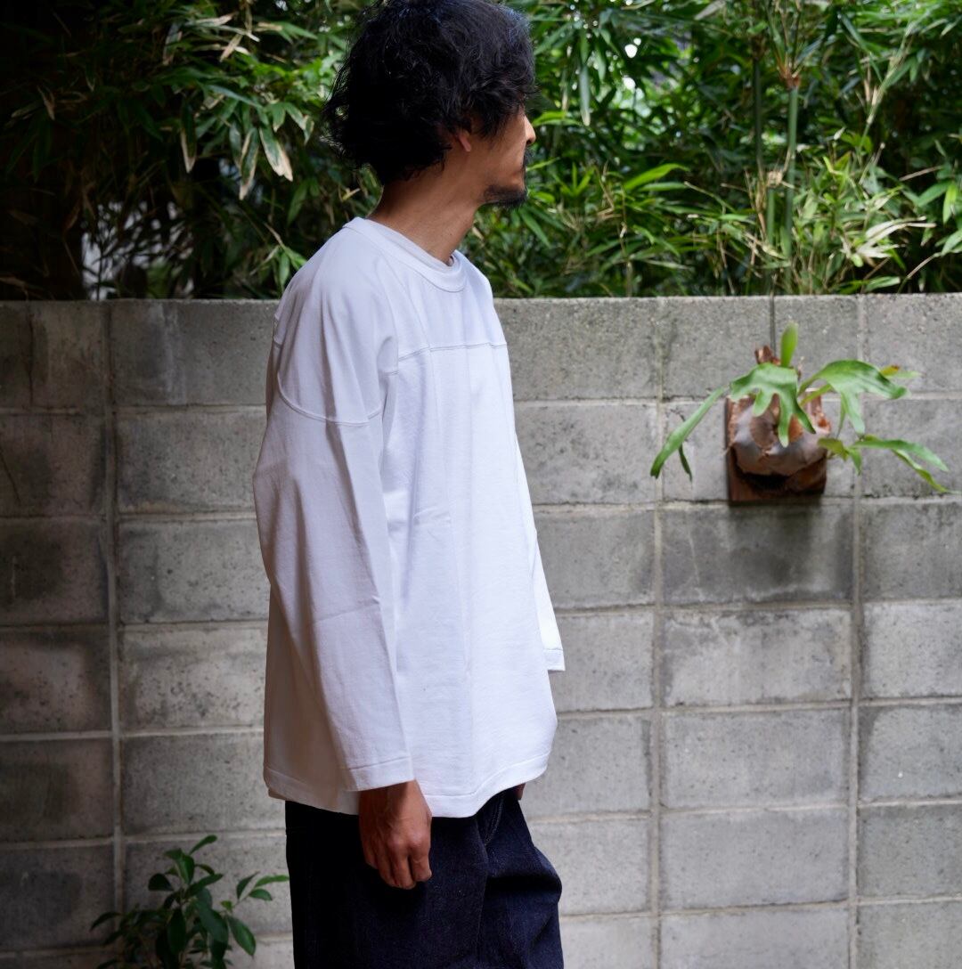 COMOLI(コモリ) / フットボールTシャツ -WHITE-(Y03-05004) | Signs powered by BASE