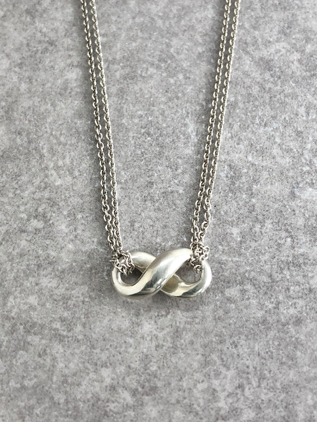 Tiffany & Co. ティファニー ネックレス シルバー インフィニティ 925 ダブルチェーン vintage ヴィンテージ オールド nzi8yi