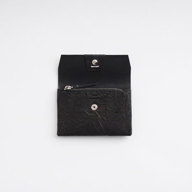 i ro se PAPER 3WAY MINI WALLET ( L.BROWN / BLACK )