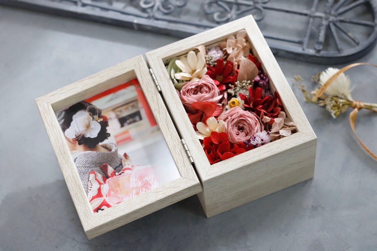 フォトフレーム 髪飾り飾り専用 ホワイト | cocorofleur ココロ