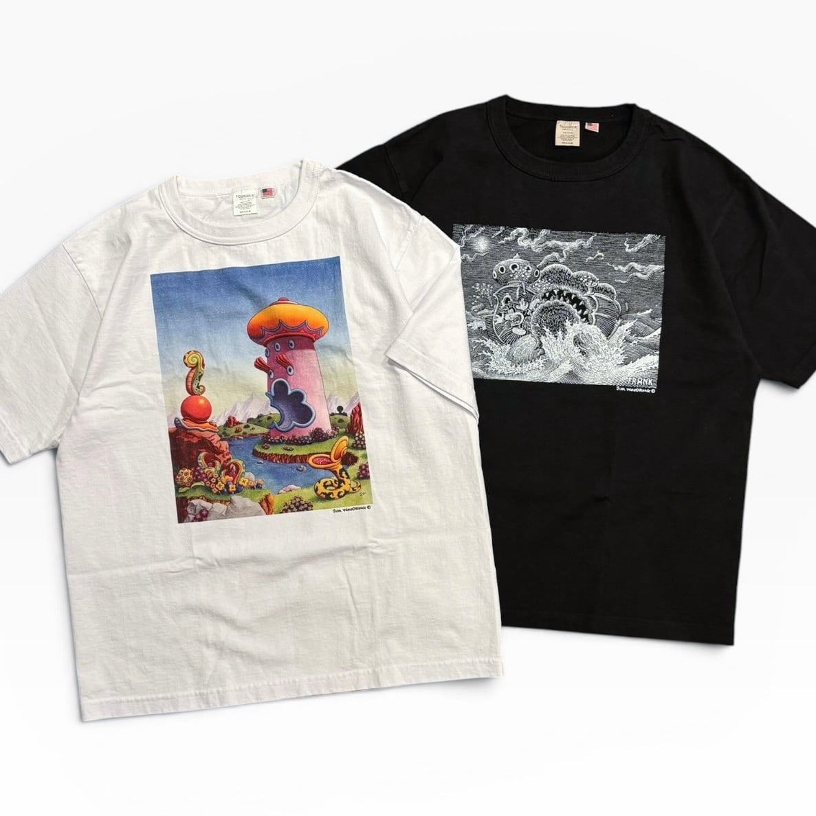 TOUGHER × JIM WOODRING BREA S/S TEE - Made in USA (ジム・ウッド