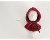 韓国子供服 / 26winter / VANILLA BUNNY / もこもこボタンバラクラバ / キッズ / 冬服 *FREE*