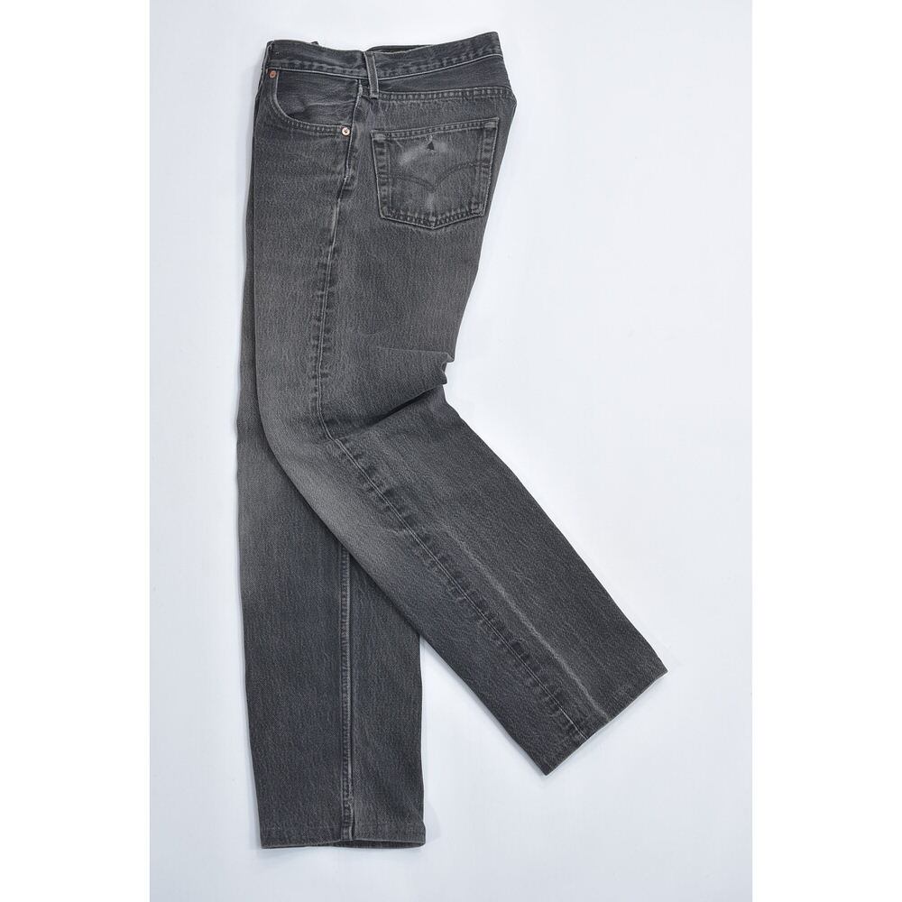90s USA製 Levi's リーバイス 501-0660 後染め ブラックデニムパンツ