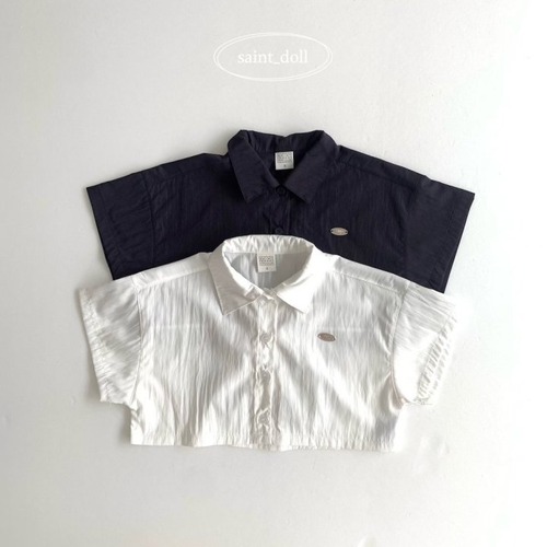 [SAINTDOLL] Back Ribbon Short Sleeve Shirt +fee / [세인트돌] 뒷리본반팔셔츠